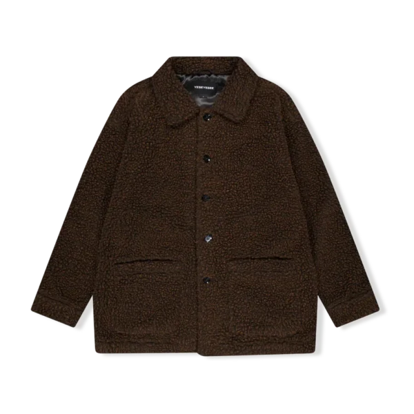 Sherpa Fleece Button Down Jacket