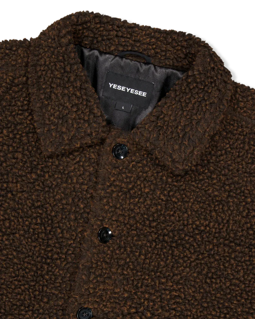 Sherpa Fleece Button Down Jacket - Image 6