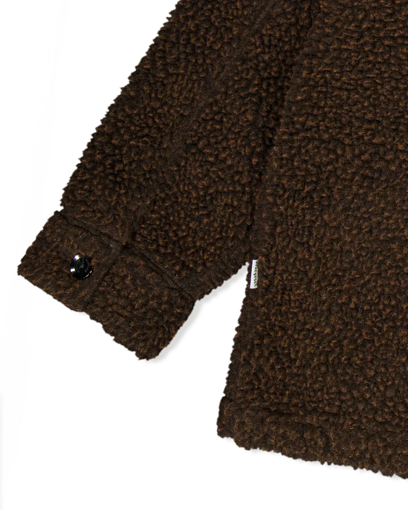 Sherpa Fleece Button Down Jacket - Image 5