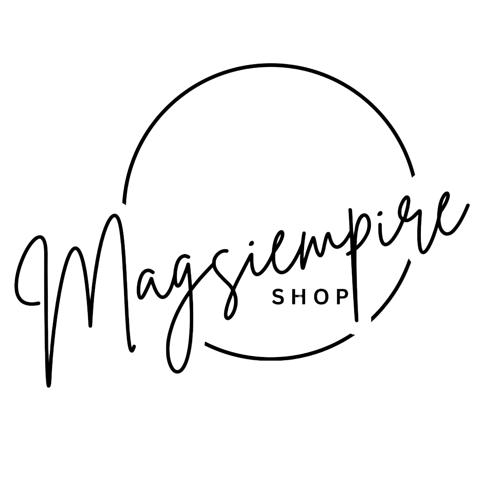 Black and White Circle Fashion Shop Logo (4)