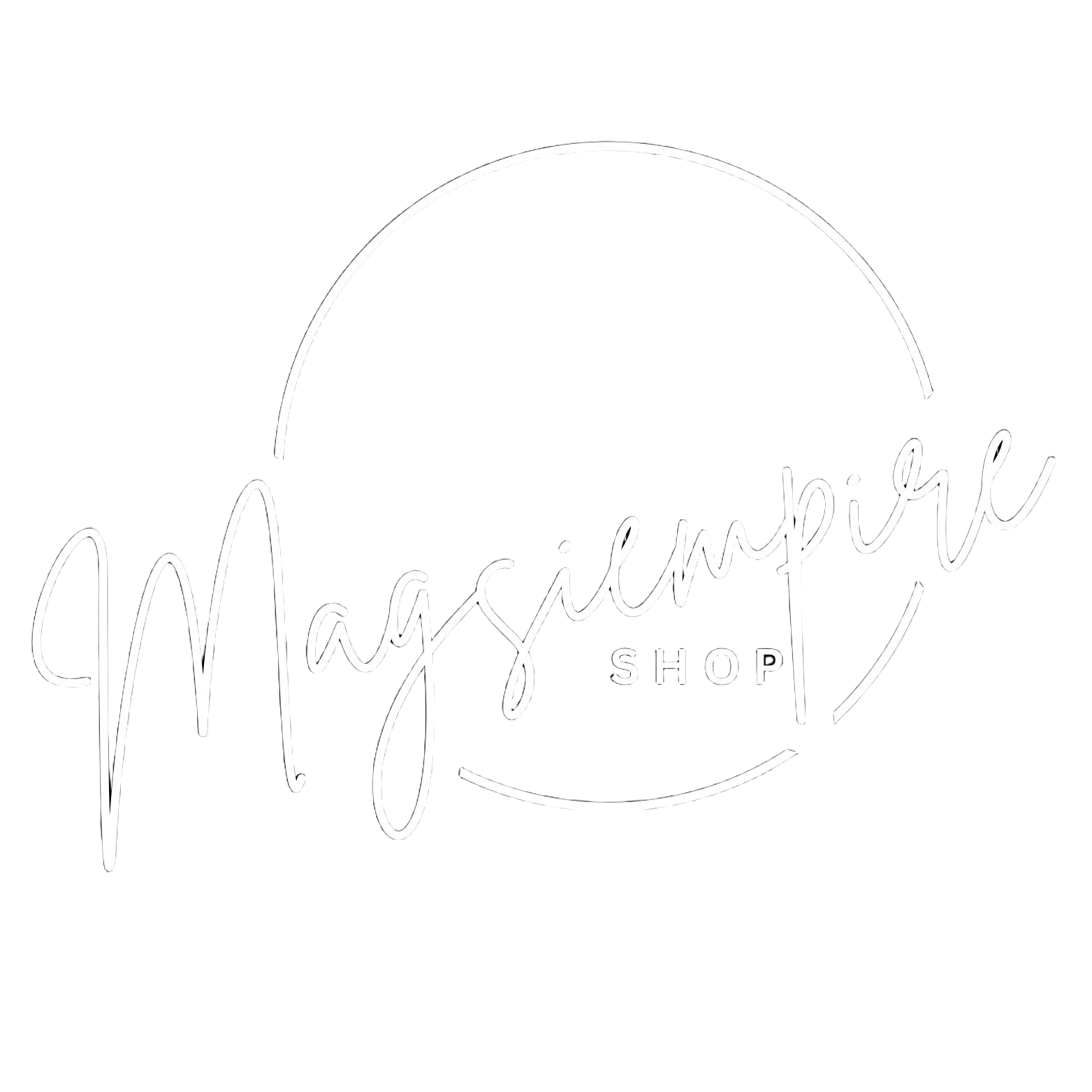 Black and White Circle Fashion Shop Logo (3)